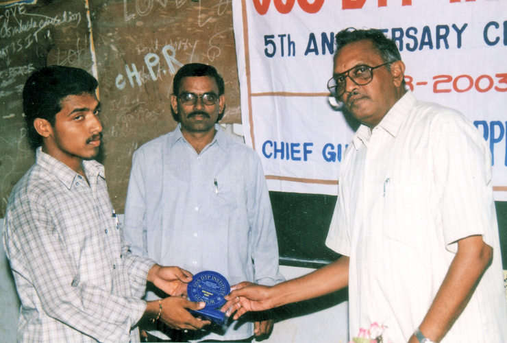 M. Tirupathi Rao - First Prize in Microsoft Word 2002